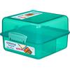 Sistema contenitore per pranzo con scomparti | Lunch Cube da 1,4 L | Contenitore per alimenti con coperchio | Senza BPA | Colori assortiti