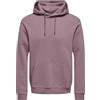 ONLY & SONS Onsceres Felpa con Cappuccio Sweat Noos, Twilight Mauve, XS
