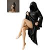 Generico Scultura misteriosa per libreria, statue femminili sexy senza volto con maschera, ornamento mistico accattivante, statuetta da tavolo 3D (A)