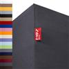 r-up Beste lenzuolo con angoli 120x200-130x220 fino a 35 cm di altezza tanti colori 95% cotone / 5% elastan 230g/m² (grigio antracite)