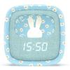 MOB - MOBILITY ON BOARD Billy Clock Blue Flower Edizione Limitata - Sveglia digitale e luce notturna con 3 allarmi e 5 suoni lenitivi, design in silicone morbido touch