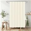 LUKDUNG 120 x 180 tenda da bagno in poliestere tessile, tenda da doccia antimuffa, tessuto impermeabile lavabile con 8 ganci beige