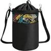 JYYWTSI Borsa per mollette da bucato 22 x 15 cm Oxford con tracolla cordoncino e gancio, borsa traspirante per mollette da bucato balcone giardino stendibiancheria
