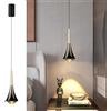 ACMHNC Lampada a Sospensione LED Nero, Goccia Per Comodino Camera da Letto