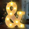 Fancysky Lettere LED da 22 cm, Lettere Luminose Led, Adatte per Proposte di Matrimonio, Festival, Feste e altri Eventi per Creare un'atmosfera Romantica e Accogliente (&)