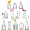 DOKKOME Set di Piccole Vasi 12PCS Vaso da Tavolo in Vetro Mini Vasi Decorativi Vaso da Fiori Set di Mini Vasi Decorazioni per Matrimonio Fiori Decorazioni per la Casa Matrimonio Centrotavola per Feste