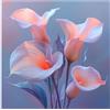 Donpeer 5D Calla Lily Diamond Painting Adulti, Diamond Painting 45x45cm, 2026 New DIY Crystal Art Ricamo Punto Croce Artigianale Pittura Diamante Set, Pittura Diamante Bambina per Decorazione (Pianta) z-d820