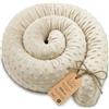 Totsy Baby Cuscino per dormire laterale e per il corpo 300 cm - Cuscino lungo Decorazione per cameretta bambina e bambino certificato Oeko-Tex Beige chiaro B