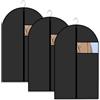 NOLACE Copriabiti Antipolvere, Borsa per Abiti 60 x 120 CM Set di 3 Borse per riporre Abiti per riporre Abiti con Cerniera, Sacchetti Antipolvere per Abiti da Sera Impermeabili e Umidità, Camicie