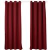 WOLTU Tende Oscuranti Opache Termiche Isolanti per Finestre Soggiorno Tende da Sole con Occhielli in Metallo Inossidabile per Camera da Letto 2 Pannelli Bordeaux 135x225 cm
