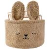 Mppchhn Cesto portaoggetti, cestino portaoggetti per mensole, coniglio, scatola decorativa organizer per scrivanie, librerie, lavanderia, stanza dei bambini, bagno