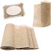 gxwcyi Runner Tavola Moderno 30CM * 20M, Naturale Juta Runner Tavola, Juta Rotolo Runner per Eventi, Decorazione da Tavolo, Matrimoni, Casa di Natale e Produzione Fai da te
