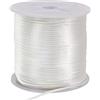 TONIFUL 1,5 mm x 45,7 m di cavo di nylon bianco satinato per la creazione di gioielli con braccialetto, corda di macramè, cordoncino a coda di topo, collana, filo per perline, kumihimo, nodo cinese