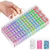 ARTDOT Diamond Painting Accessori, 64 Slots Scatola con Scomparti, Diamond Painting Kit Completo per Pittura Diamante per Conservare Perline, Anelli, Charms, Glitter Strass, Gioielli