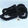 ACCESSOIRES LEDUC LEDUC Cordino in cotone rotondo, 3 metri, 20 mm, corda intrecciata con anima in cotone naturale, ideale per fai da te, cucito, versatile 20 mm, nero
