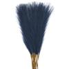 QUARKZMAN 25Pz Erba di Pampa Finta, 21/55cm Erba di Pampa Finta Soffice Decorativa Alta Erba di Pampa Artificiale per Soggiorno Festa Parete Vaso Decorazione Matrimonio, Blu Scuro