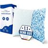 MKS Cuscino 60 x 60 cm - Cuscino ergonomico a nuvola per il relax - Morbido cuscino per dormire sulla schiena, sui lati e sull'addome - Cuscino in memory foam 60 x 60 con gel rinfrescante per un sonno
