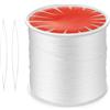 BaBahuanhuan Cordino Cerato, Filo di Cotone Cerato 0,5mm x 106m, Cordino Incatramato, Filo Cerato per Braccialetti, Fili per Gioielli, Cordoncino per Creazione Braccialetti Fai da Te, Filo per Braccialetti