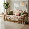 IL BOTTEGONE Telo Arredo Copridivano Matrimoniale 250x260 Granfoulard in 100% Cotone Copritutto Multiuso Divano Letto Tavolo (Dis. 03)