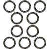saizone 10PCS 25mm Moschettoni Piccoli Clip Scatto Molla Rotonda, Anelli per Borse, moschettoni per borse, Anelli aperti, Fibbia a Molla per Portachiavi Borse Borsetta Gioielli Artigianato Fai da Te,Nero