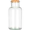 Magic Season Bottiglie decorative in vetro Magic Season con tappi in sughero (bottiglie rotonde a bocca larga da 500 ml / 1 pezzo), trasparenti