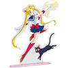 ABYSTYLE Studio - Statuetta acrilica XXL Sailor Moon & Luna - Prodotto Ufficiale - Altezza 20 cm - Base inclusa - Stampa di alta qualità