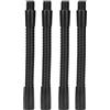 Jwthee Tubo flessibile universale a collo di cigno, 4 pezzi 10 mm Tubo flessibile per lampada a collo di cigno Microfono Collo di cigno Filettatura fine Tubo flessibile pieghevole in (12 cm)