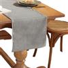 HSTWODE 1 runner da tavolo in velluto, moderno, lavabile, per sala da pranzo, feste, vacanze, esterni, decorazione per interni (33 x 180 cm, grigio chiaro)