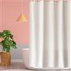 YUGAOYU Tenda Doccia 200 x 220 cm in Tessuto Antimuffa Impermeabile Tenda da Bagno Personalizzata Lavabile e Resistente, Elegante Design Adatte per Armadi, Lavatrici e Cucine, bianco