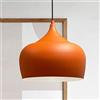 bamyum Plafoniera Arancia Lampada a Sospensione I Kreis I Diametro 30 cm Lampada da Salotte E27 Industriale in Metallo in Vintage