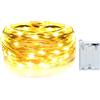 Gcstnn Stringa Luci Led a Batteria, 3metri 30 Led Rame filo Catene Luminose Lucine Fata Luci con timer per per camere, terrazze, Halloween, Natale, decorazione(Bianco Caldo)
