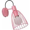 Licht-Erlebnisse Faretto da parete per bambini rosa metallo E27 orientabile L:15 cm moderno camera dei ragazzi bambini lampada da parete per ragazze luce di lettura applique da parete