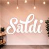 Gigio Store Kit 5 Adesivi SALDI per Vetrine Negozi - Scritte Prespaziate Senza Sfondo in Vinile Rimovibile - Vetrofanie Saldi Estivi/Invernali, Allestimento Vetrine (60x31 cm - Bianco - E)