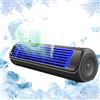 Generic Ventilatore a torre oscillante, silenzioso, senza pale, per camera da letto, ufficio, cucina, alimentazione USB, ventilatore da pavimento verticale/orizzontale, ideale per dormitorio