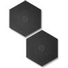HexClad Confezione da 2 sottopentola esagonali in silicone antiscivolo, colore nero