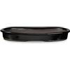 CERTRE - Vaso Bonsai Ovale in Gres, Modello Pisa, Made in Italy, Colore Blu Scuro (Smaltato)| 23,5x15x3,2 cm