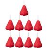 GARVALON Set da 9 Candele Profumate a Forma di Fragola in Cera di Soia, Candeline di Compleanno Decorative per Feste, Matrimoni e Decorazioni Casa Fragranza Rilassante