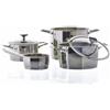 Moneta Accordo Inox Batteria di 6 Pezzi, in Acciaio Inossidabile con Manico in Microfusione, Acciaio Inossidabile, Inox, 6 Pezzi Set