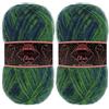 BambooMN JubileeYarn Mohair Elixir - Gomitolo di lana per bambini, 2 gomitoli, colore: Laguna blu