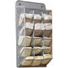 MISNODE Organizzatore per Biancheria Intima da Appendere per Armadio, Organizer da Porta, Borsa Portaoggetti da Appendere in Rete Multistrato, Mensola a Muro per Biancheria Intima(15 Tasche Grigio)