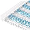 Himifuture - Tenda a catenina in alluminio 90 x 200 cm per porte, con funzione di controllo degli insetti e mosche, blu e argento