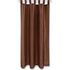 Arsvita Tenda marrone opaca Alessia con passanti, 140 x 245 cm (larghezza x lunghezza), disponibile in diverse misure e colori