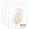KAIWIN Cornice portafoto per parete e scrivania, colore bianco, 40 x 50 cm (confezione da 3)