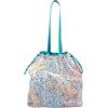 GZXGMY Borsa giochi spiaggia,Rete giochi spiaggia,Sacca giochi spiaggia,Borsa giochi mare,Borsa rete giochi spiaggias,motivo dinosauri,con cordoncino,Pieghevole,per la piscina,gite al mare,viaggi