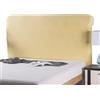 ZCXRYFL Elastica Copertura Per Testiera Per Letto Imbottito/Legno/Pelle Copri Testata Del Letto Matrimoniale Singolo Rettangolare/Leggermente Stondata Fodera Testiera Letto Prote(Lunghezza:150-170cm,Giallo)