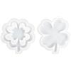 CVDYWDJIE Stampi Cavi per Quadrifogli da 2 Pezzi, Stampi in Silicone, Stampi per Decorazioni Fai-da-Te, Stampi per Colata, Stampi in Gesso Creativi