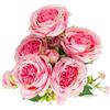 Fdit Peonie Finte, Peonie Artificiali 2 Grappoli Decorativi Attraenti per la Casa (Rosa)