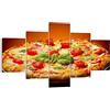 ARTTOR Quadro su Tela Italia pizza tradizione cibo Stampe da Parete 125x70cm Quadri Moderni Soggiorno Camera da Letto Cucina 5 pezzi Piccoli Decorazione Murale Wall Art Canvas Grafica Immagini EA125x70-2717