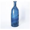 THE GLASS COMPANY Vaso alto in vetro, design moderno mediterraneo, 35 cm, decorativo per la casa o l'esterno, finitura liscia (blu navy)