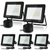 Joparri 5x100W Faretto LED Da Esterno 6000K Bianca Fredda 8500LM Faretti a LED Fari Led da Esterno IP66 impermeabile, Interna ed Esterna per Giardino, Cortile, Patio, Garage